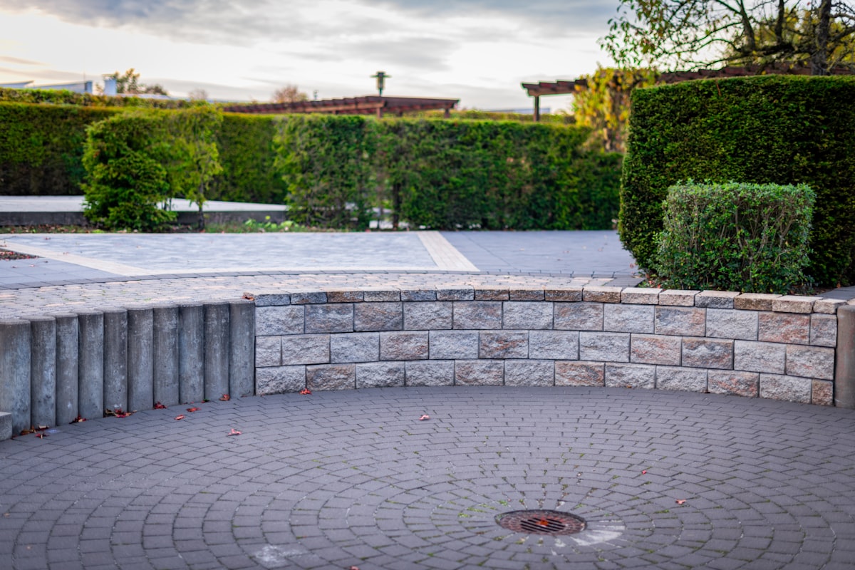 Wildlife-friendly garden with native plants and water feature for pollinators